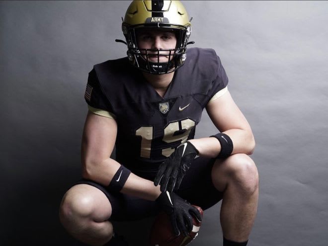 TE prospect Ridge Redd during his Junior Day visit to West Point this past weekend