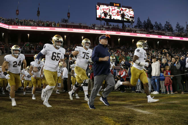 Notre Dame Fighting Irish Football head coach Brian Kelly