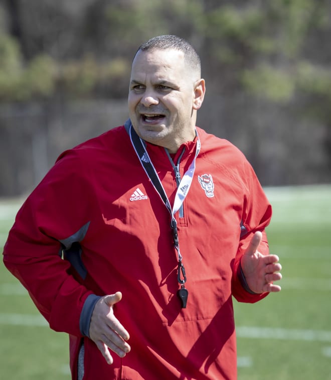 NC State Wolfpack football defensive coordinator Tony Gibson
