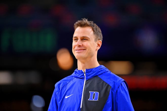 Jon Scheyer's first game as Duke's head coach will be Nov. 7 against Jacksonville. 