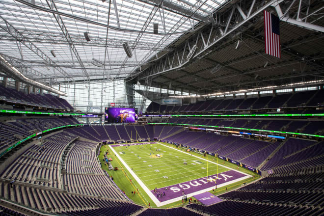 Baseball at the Vikings Stadium!