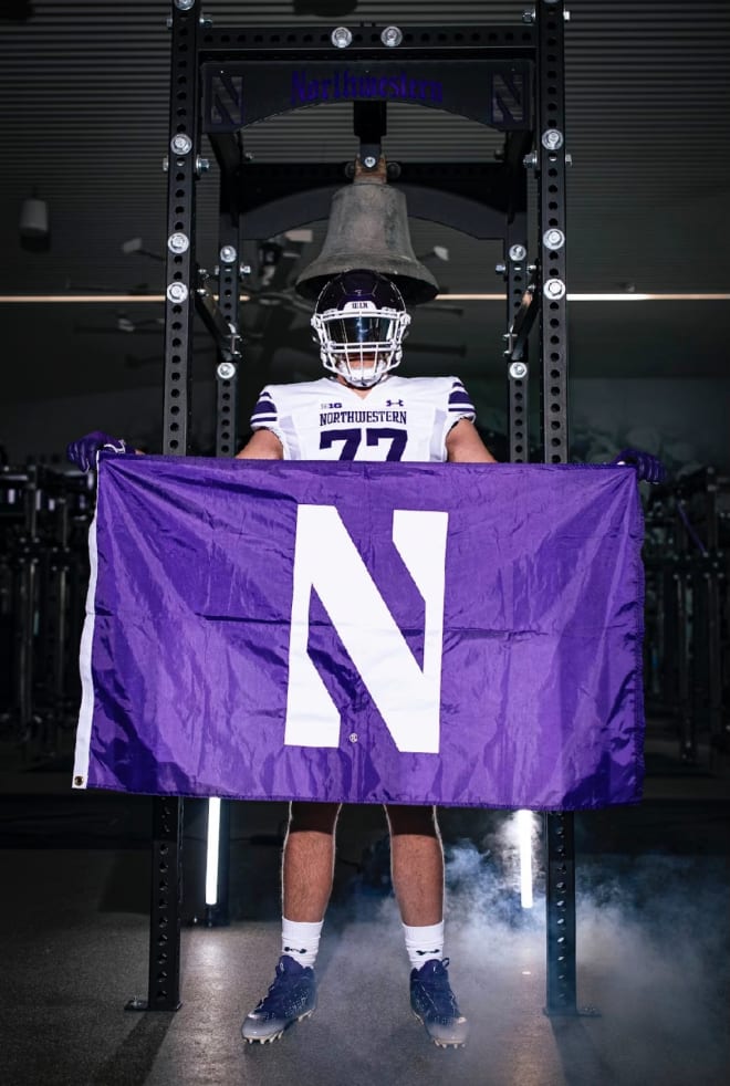 Offensive tackle Michael O'Connell is Northwestern's highest-rated offensive lineman since the Class of 2023.