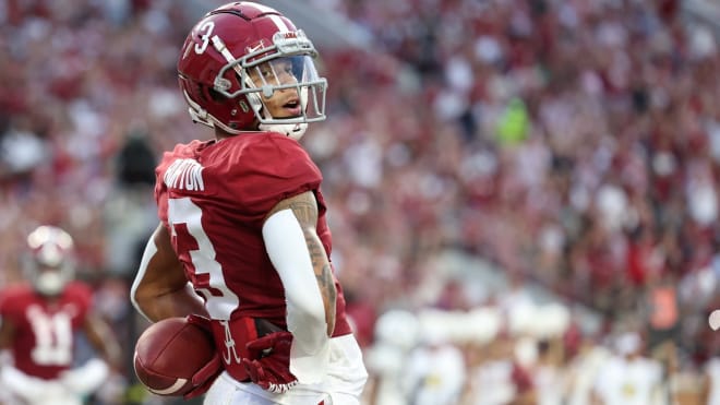 Alabama Crimson TIde receiver Jermaine Burton. Photo | Alabama Athletics 