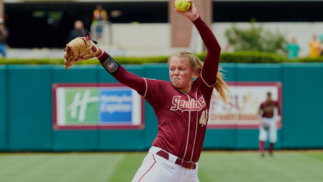 Redshirt sophomore pitcher Meghan King picked up her second win of the regional in Florida State's 8-5 win over Georgia on Sunday.