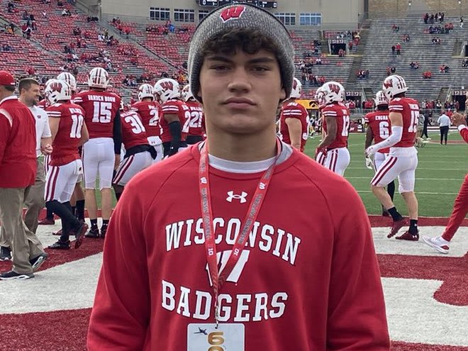 In-state linebacker Ethan Doucette visited Wisconsin this past weekend. 