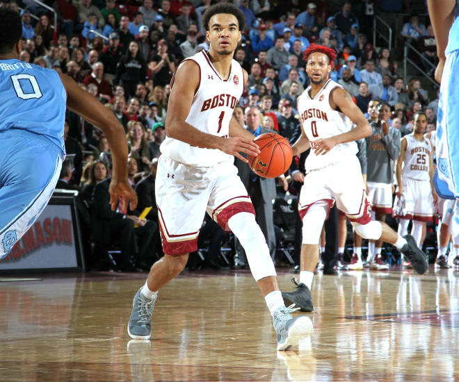 Jerome Robinson (#1) and Ky Bowman (#0)