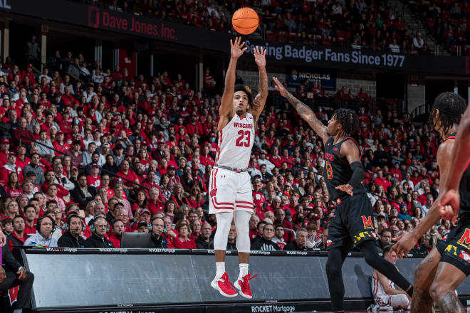 Wisconsin upset No.13 Maryland at the Kohl Center in their first meeting. 