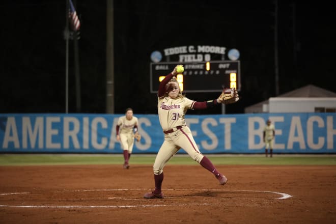 FSU pitcher Danielle Watson