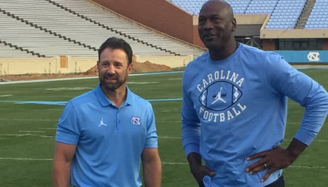 Larry Fedora and Michael Jordan have spent quite a bit of time together since joining forces back in the spring.