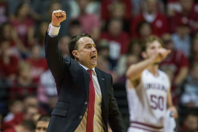 Indiana Hoosiers head coach Archie Miller is looking for his second road win of the season.