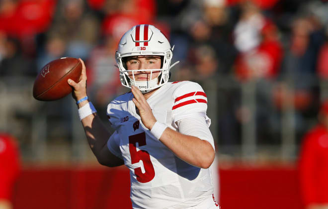 Many of Wisconsin's hopes this season will ride on the shoulders of quarterback Graham Mertz.
