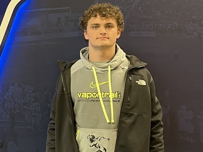 Wisconsin is showing interest in 2023 outside linebacker Spencer Kishbaugh.