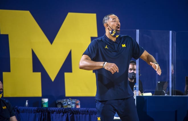 Michigan Wolverines basketball head coach Juwan Howard has his team off to a 10-0 start. 