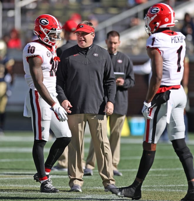 Kirby Smart spoke to reporters Sunday evening via teleconference looking ahead to Saturday.