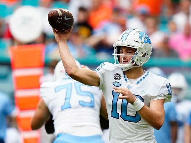 UNC QB Drake Maye has been named the top freshman in the nation by the Football Writers Association of America.