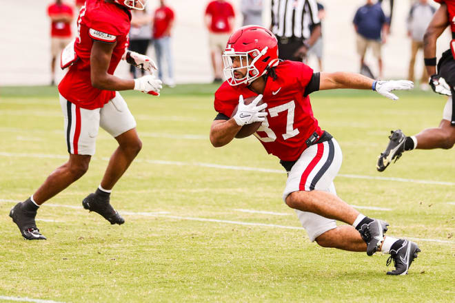 Mekhi Mews opened some eyes for Georgia during G-Day.