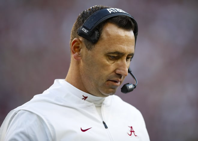 Alabama offensive coordinator Steve Sarkisian will become the next head coach at Auburn. Photo | Getty Images 