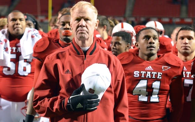 NC State Wolfpack football coach Tom O'Brien