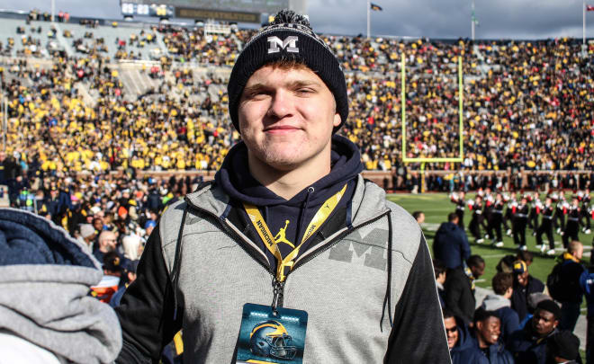 Four-star defensive end Aidan Hutchinson will be back in Ann Arbor this weekend.
