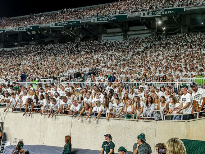 A view of the Spartan Stadium crowd versus Central Michigan on Sept. 1, 2023. 