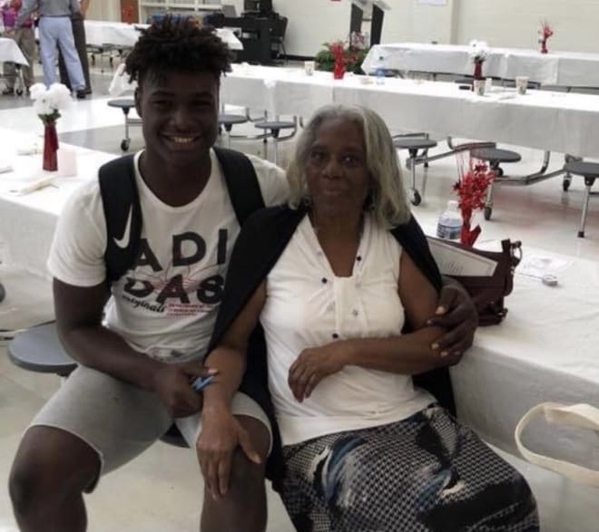 Alabama linebacker Will Anderson and his grandmother Betty Taylor. Submitted photo 