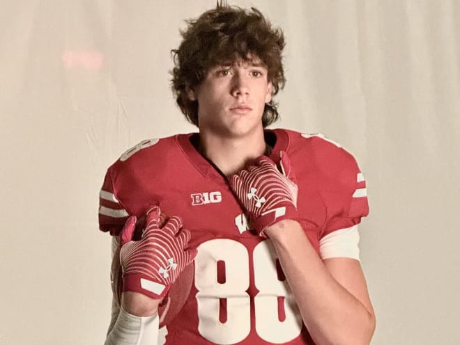 2025 tight end Ty Rupe visited Wisconsin and camped with the Badgers earlier this week. 