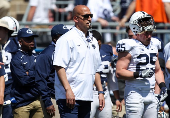 Penn State head coach James Franklin (pictured above) and the Nittany Lions.
