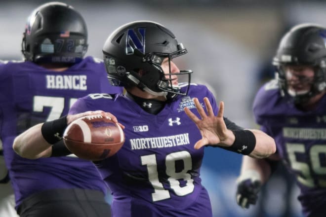 Clayton Thorson's offensive line has given him much better protection lately, and he and the Northwestern offense is taking advantage. 