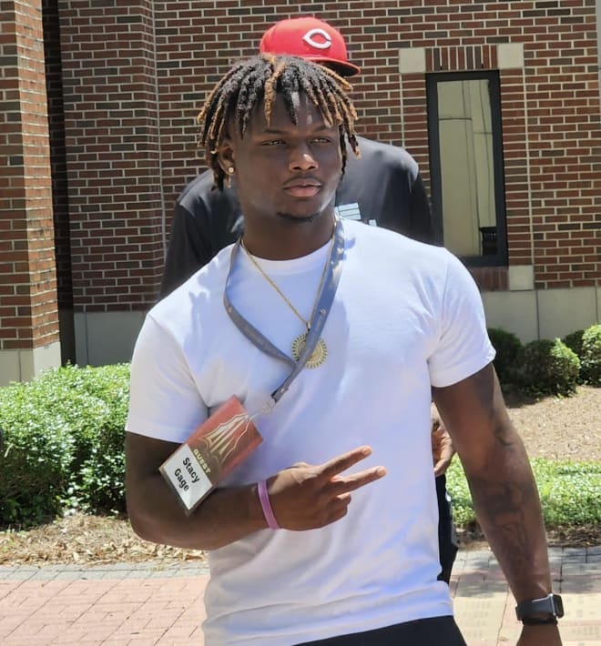 IMG running back Stacy Gage checked out FSU again on Tuesday.