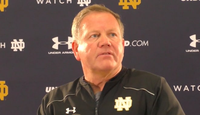Brian Kelly and the Irish conclude spring ball with Saturday's spring game.
