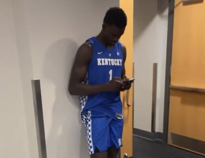 Adem Bona during his official visit to Kentucky 