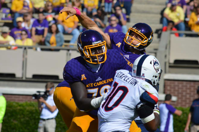 Protecting the quarterback will be a big element of success when ECU hosts SMU on Saturday.