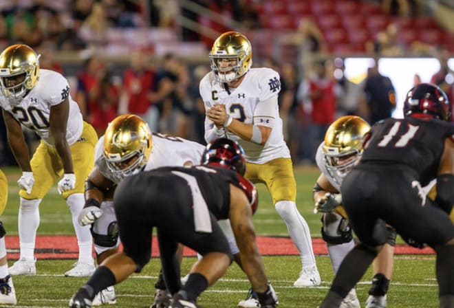 Notre Dame moved up in the week two polls after a 35-17 victory at Louisville.
