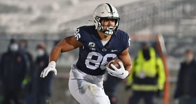 Penn State Nittany Lions tight end Brenton Strange is one of several Nittany Lions hoping for a breakout season.