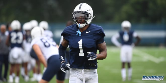 Penn State Nittany Lions football safety Jaquan Brisker at Wednesday's practice.