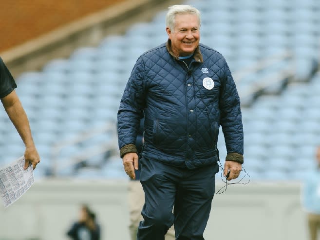 UNC Coach Mack Brown likes his quarterbacks a lot, but won't decide on a starter until August.