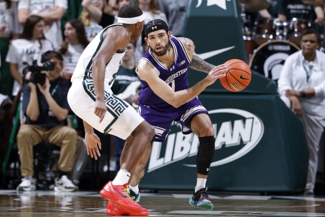 Boo Buie led Northwestern with 15 points in their 53-49 loss at Michigan State.