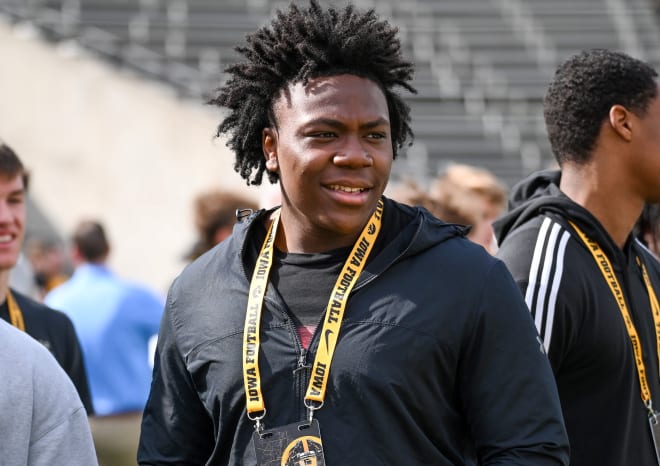 Four-star defensive tackle Edric Hill visited the Iowa Hawkeyes on Saturday.