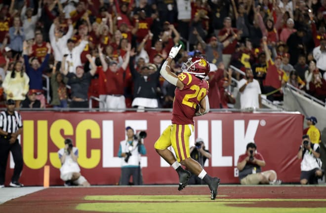 Running back Vavae Malepeai leads USC with 272 rushing yards and 4 touchdowns through three games.