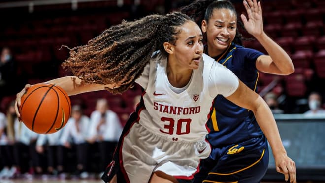 Haley Jones had a double-double for Stanford with 26 points and 10 rebounds. 