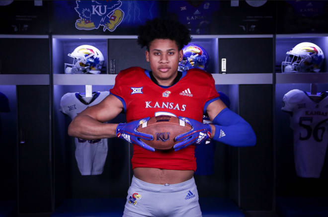 Bishop Miege WR Daniel Jackson was one of the headliners in attendance for the Jayhawks first Junior Day of the new recruiting year.