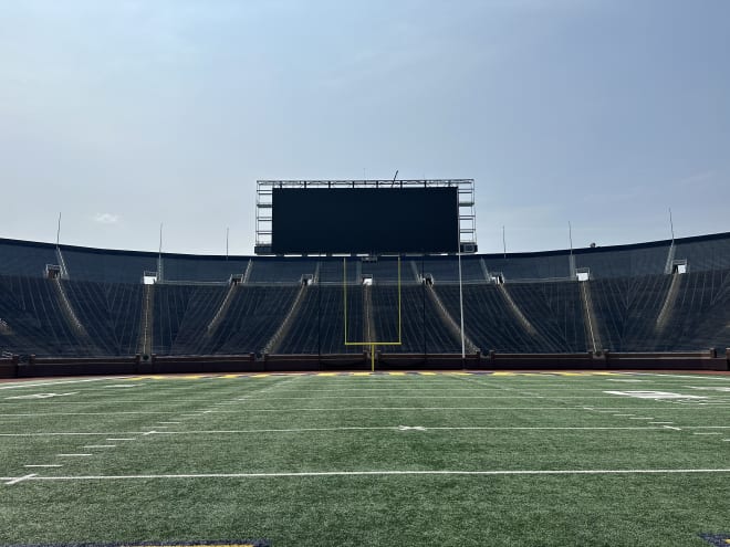 Michigan Athletics shows off new scoreboards at Michigan Stadium