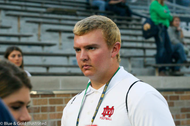 Santa Ana (Calif.) Mater Dei 2018 four-star offensive tackle Tommy Brown. 