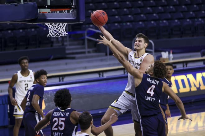 Notre Dame Fighting Irish men’s basketball junior forward Nate Laszewski