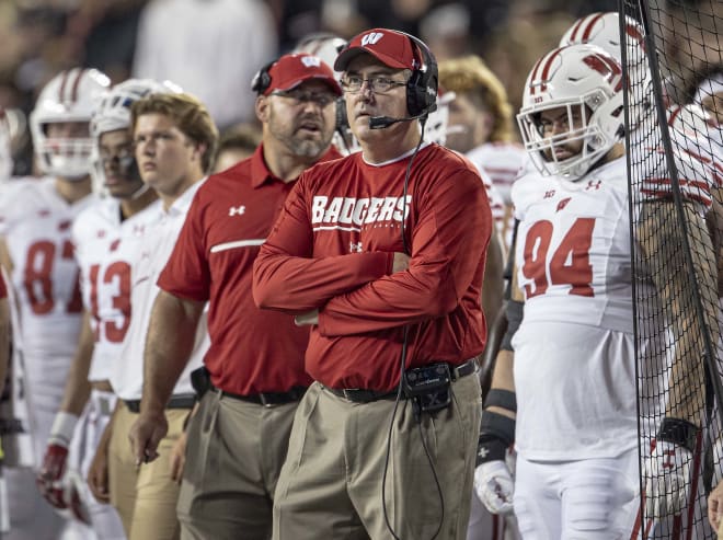 Wisconsin head coach Paul Chryst. 