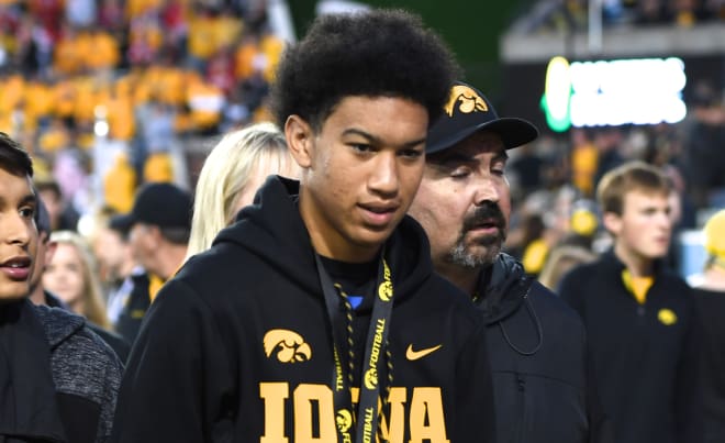 Class of 2020 in-state wide receiver Tysen Kershaw was at Iowa's junior day this past weekend.