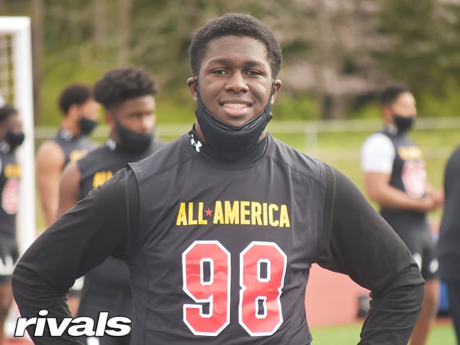 Georgia 2023 DL/Edge target Vic Burley (Photo by Rivals.com)