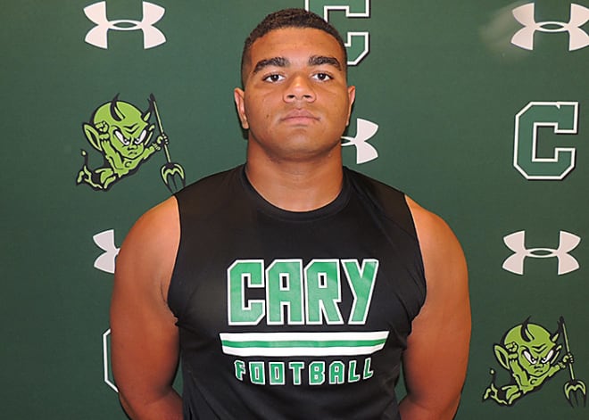Cary (N.C.) High senior defensive tackle Davin Vann is also gifted in wrestling and track and field.