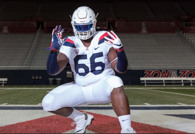 JUCO OT Jeremy Flax took an official visit to Arizona in November.