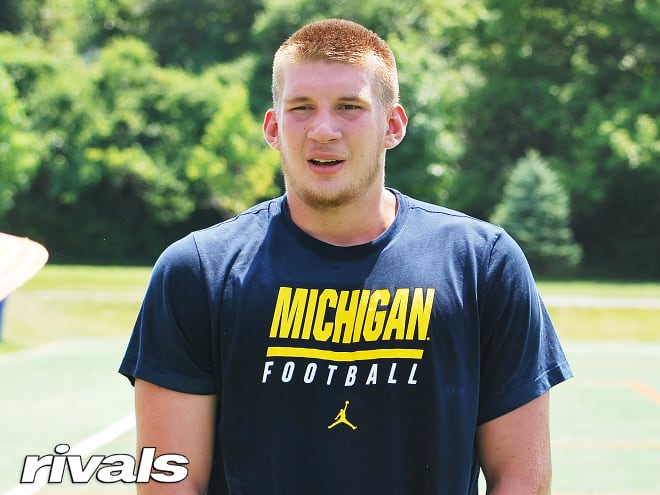 Four-star offensive lineman Tristan Bounds is committed to Michigan Wolverines, Jim Harbaugh.